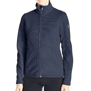 Spyder Navy Blue Waffle Zip Up Sweater Jacket L